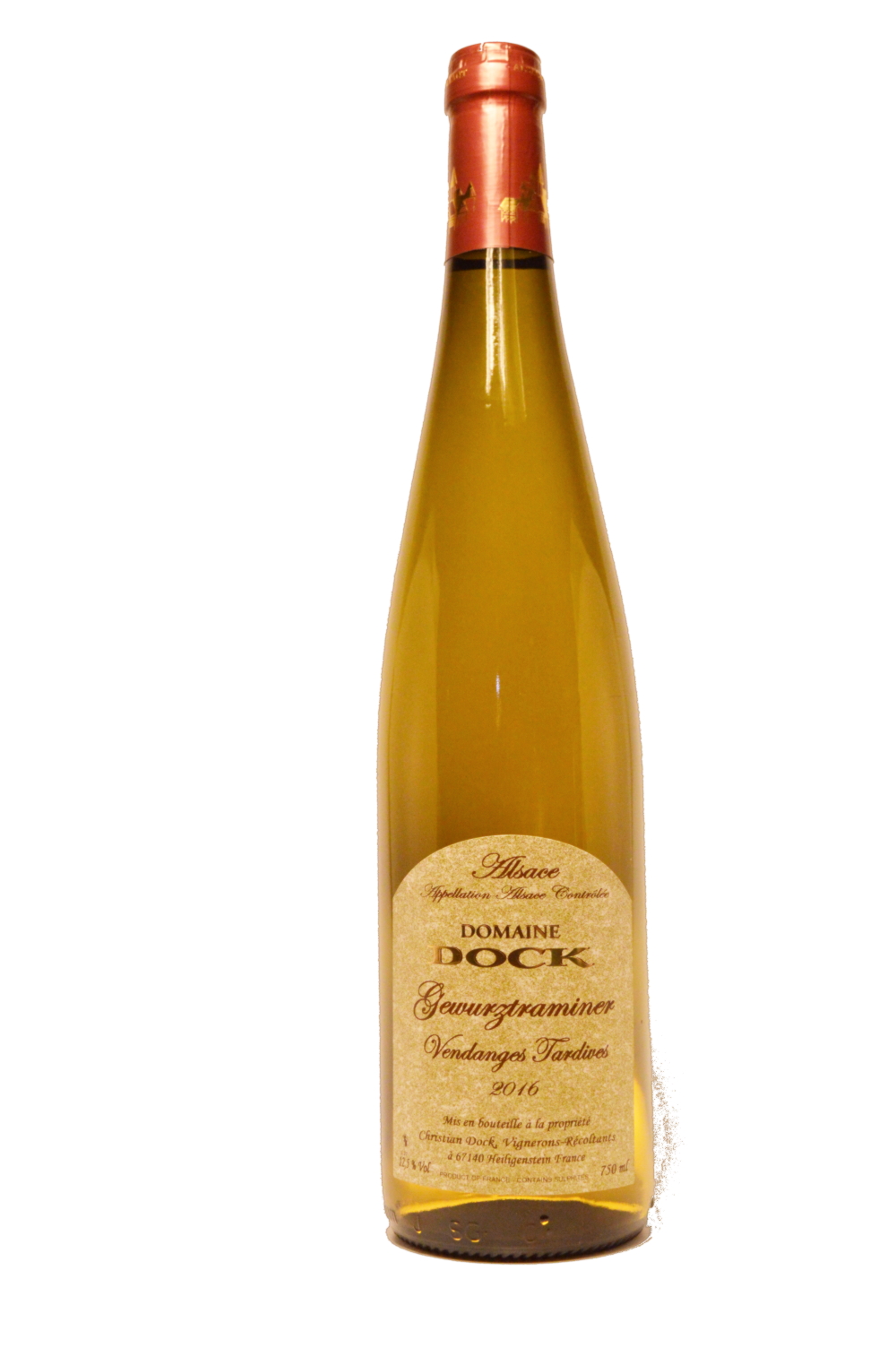 DOMAINE DOCK gewurztraminer vendange tardive 2016 LALSACE-EN-BOUTEILLE -1000