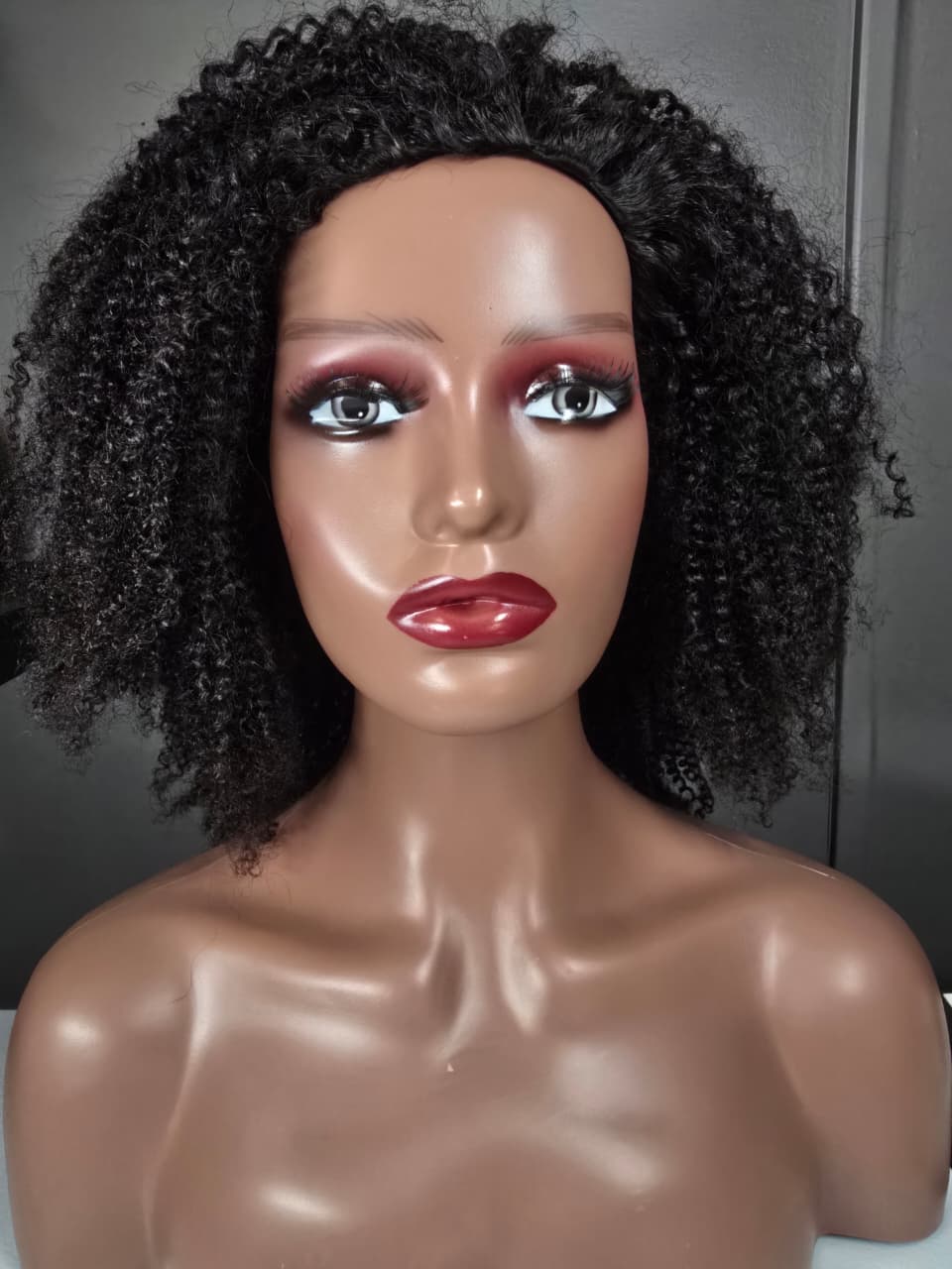 demi perruque flip over afro