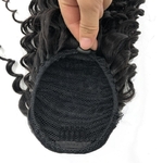 Halo-Lady-Extensions-de-cheveux-br-siliens-naturels-non-remy-queue-de-cheval-Deep-Wave-cordon