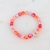 JOZEPHINE BIJOUX BRACELET ÉLASTIQUE AVEC PERLES EN CÉRAMIQUE ROUGE
