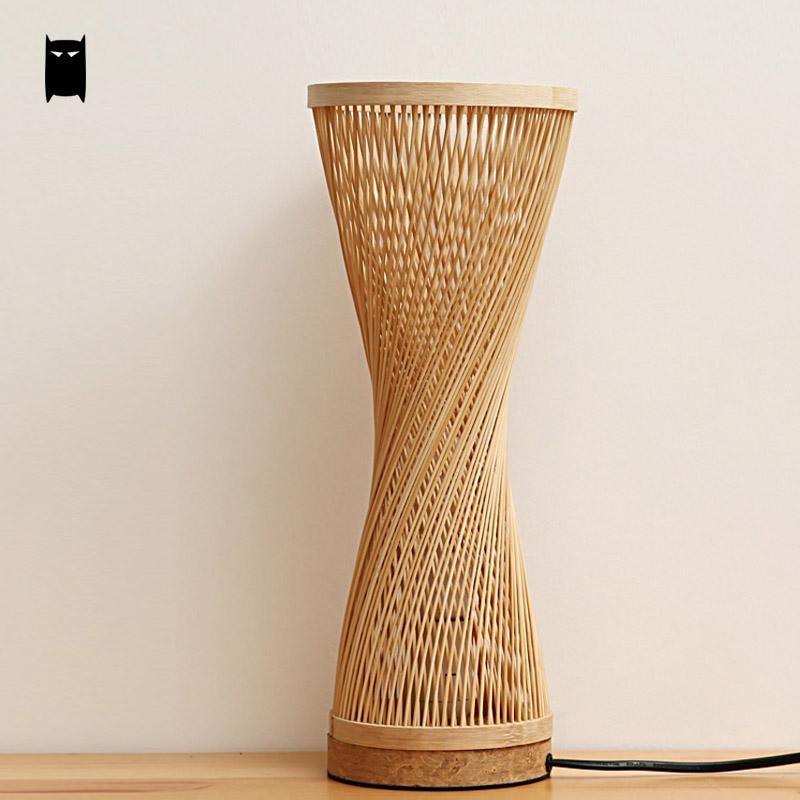 Bambou-osier-rotin-Spire-Vase-lampe-de-Table-luminaire-cr-atif-rustique-cor-en-asiatique-Style