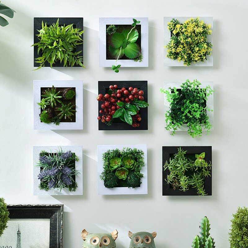 Plantes-succulentes-artificielles-d-coration-de-cadre-mural-pour-chambre-coucher-d-coration-de-maison-fausses
