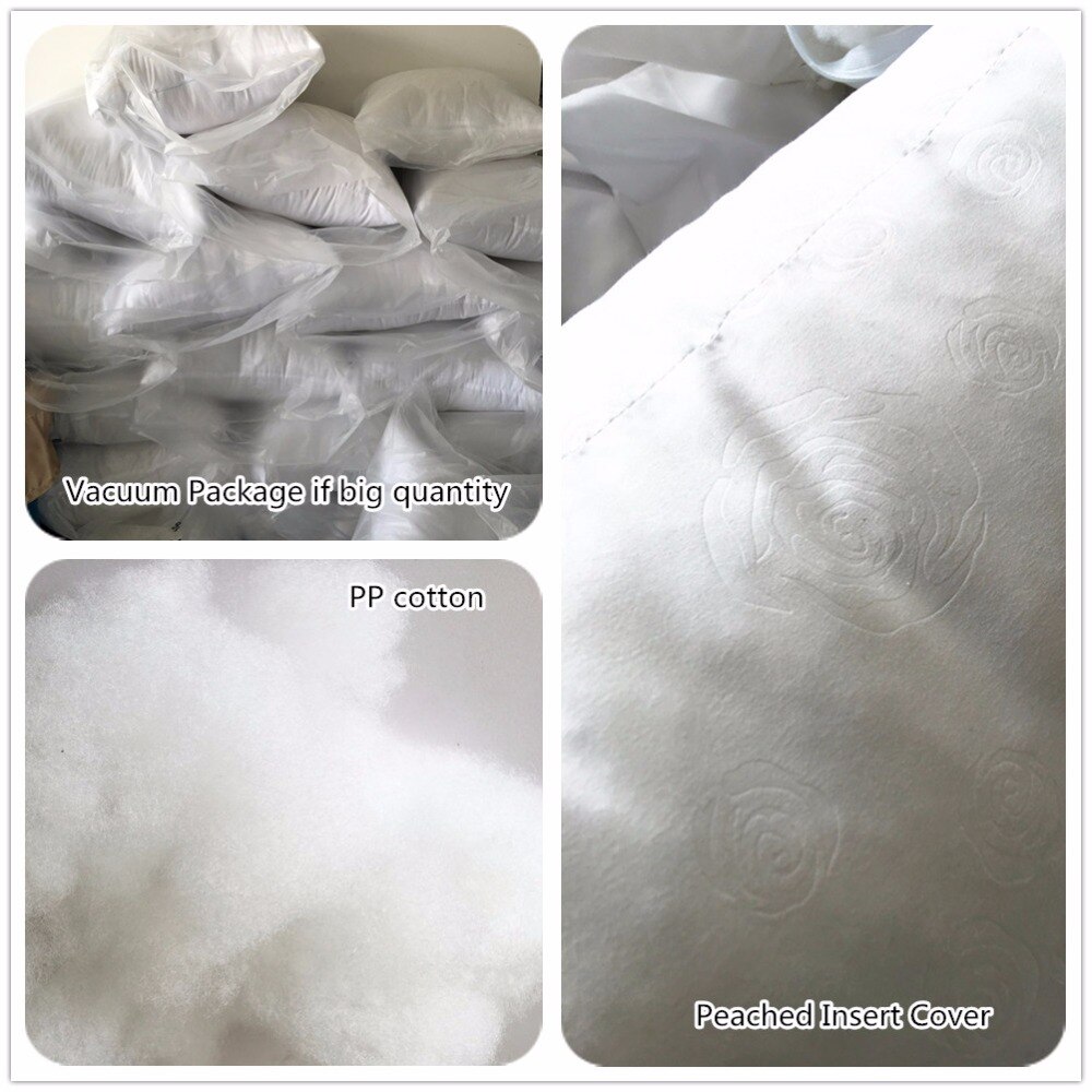 Carr-blanc-peach-tissu-coussin-Insert-oreillers-d-coratifs-PP-coton-remplissage-45x45-cm