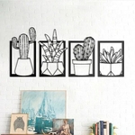 4-pi-ces-Cactus-m-tal-cadre-botanique-toile-peinture-photos-pour-salon-d-coration-de