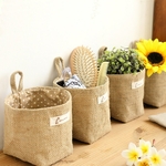 Nouveau-Salon-De-Stockage-sac-tissu-sacs-Suspendus-D-picerie-Tissu-Flowerpot-Logement-Panier