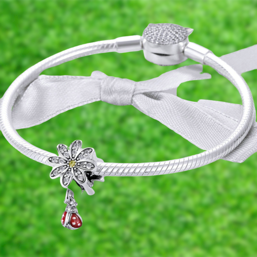 Charm coccinelle en argent 925