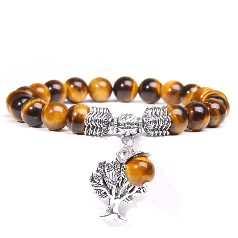 Bracelet œil de tigre protecteur - Au Bonheur des Coccinelles