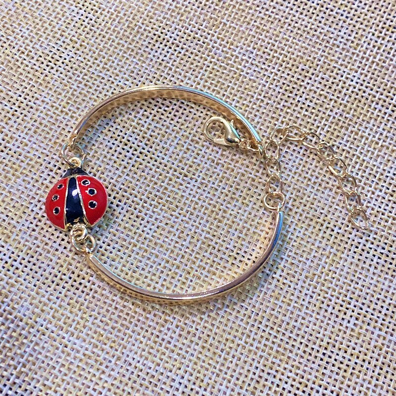 Bracelet-coccinelle-or