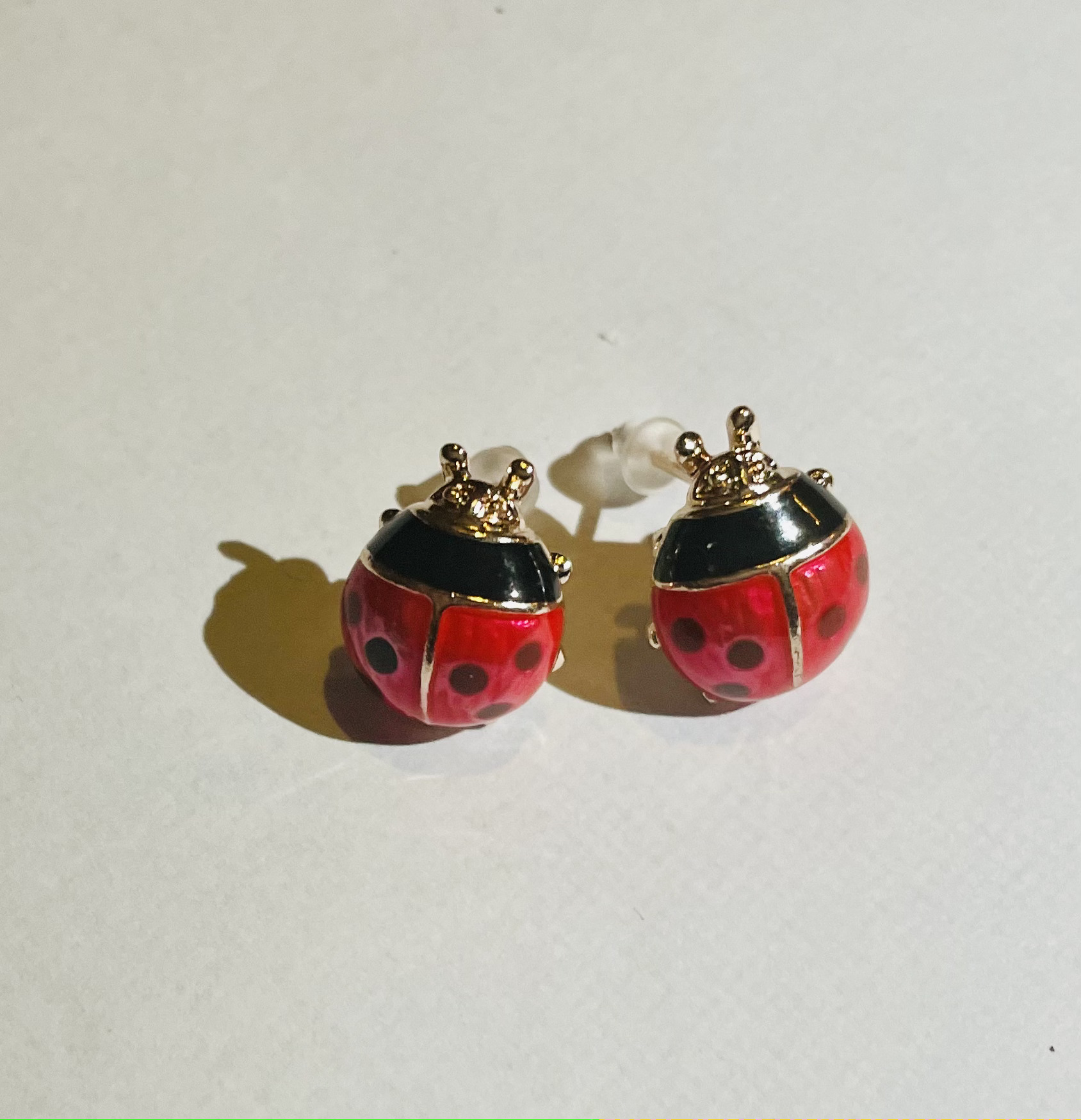 Boucles d'oreilles ladybug coccinelle, Au Bonheur des Coccinelles