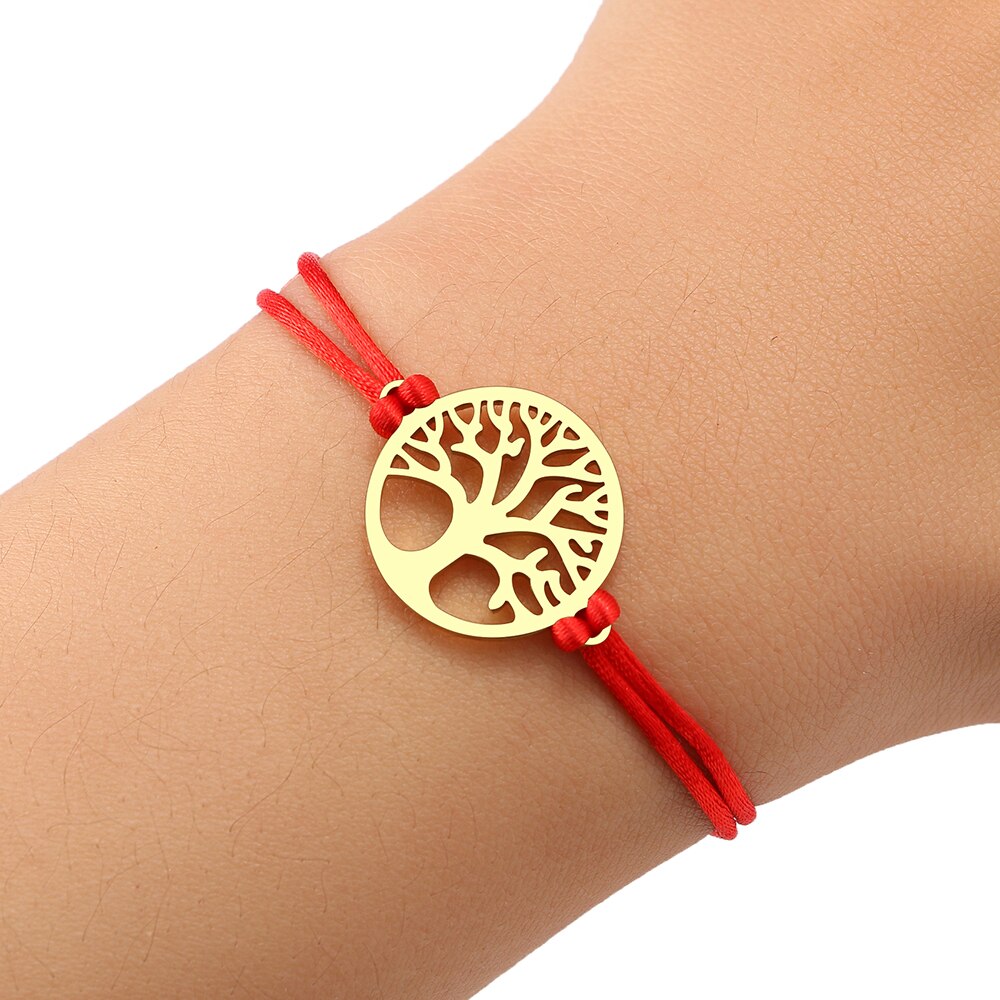 Bracelet fil rouge arbre vie