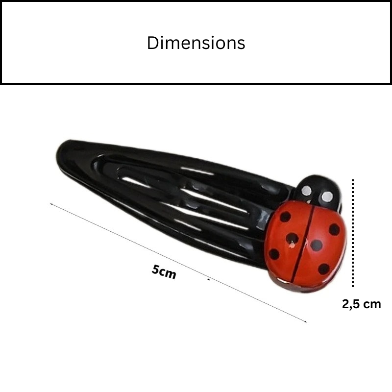 Barrette coccinelle