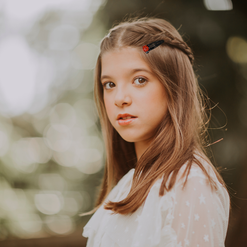 Barrette coccinelle enfant