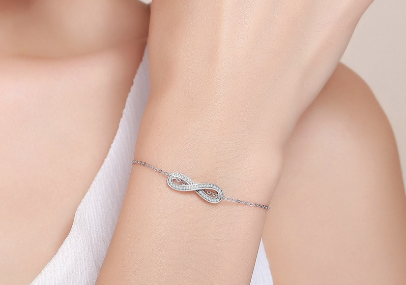 bracelet infini en argent