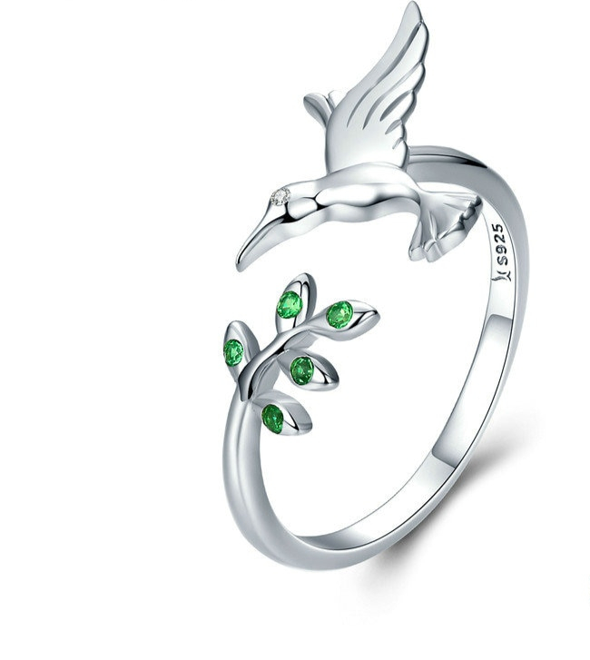 bague oiseau colibri symbolique