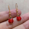 dormeuses coccinelle dorées