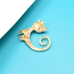 broche chat cuivre