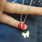 collier coccinelle or