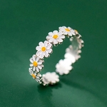 Bague ouverte marguerites