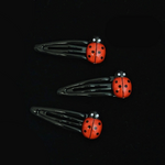 barrettes clic-clac coccinelle