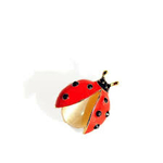 broche coccinelle perle