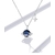 COLLIER PLANETE BLEU