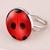 bague ladybug coccinelle