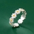 Bague ouverte marguerites