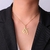 Collier oiseau or
